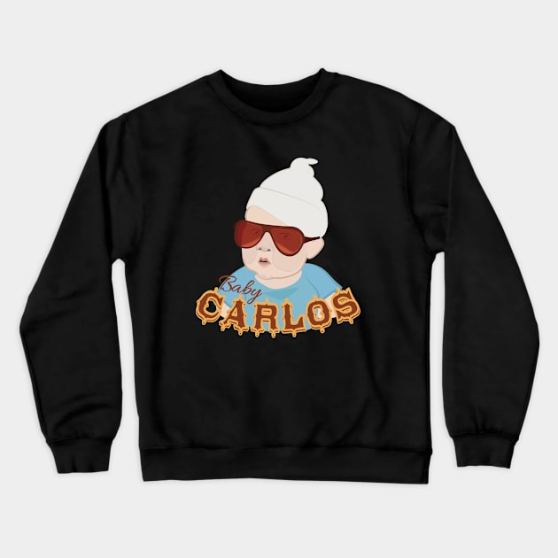 When In Vegas Call Him Carlos Crewneck Sweatshirt by Frannotated